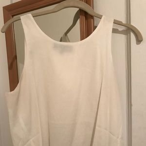 Lulus White open back blouse